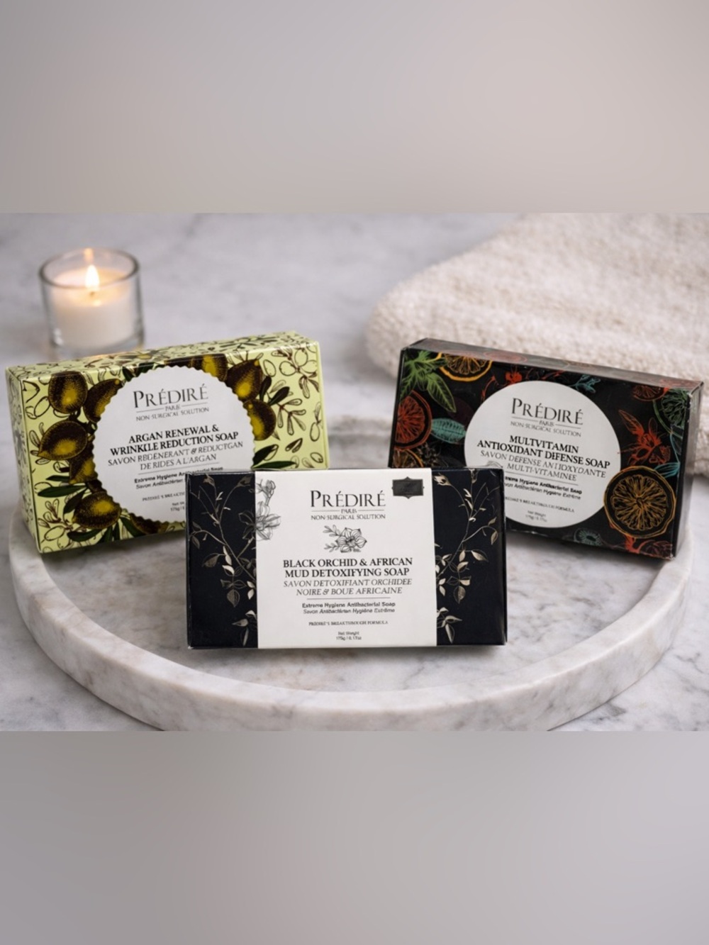 Luxury Spa Soap Set 3pc Detox Anti Aging Argan Mud Skincare NEW